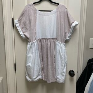 ANTHROPOLOGY-  DAILY PRACTICE mini dress size L